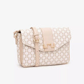 NeroGiardini Borsa a Tracolla in Materiale Tecnico Beige